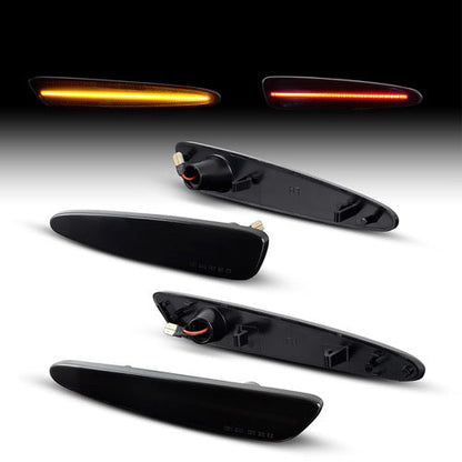 CORVETTE 05-13 FRONT/REAR SMOKED LED SIDE MARKERS