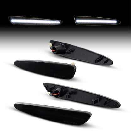 CORVETTE 05-13 FRONT/REAR SMOKED LED SIDE MARKERS