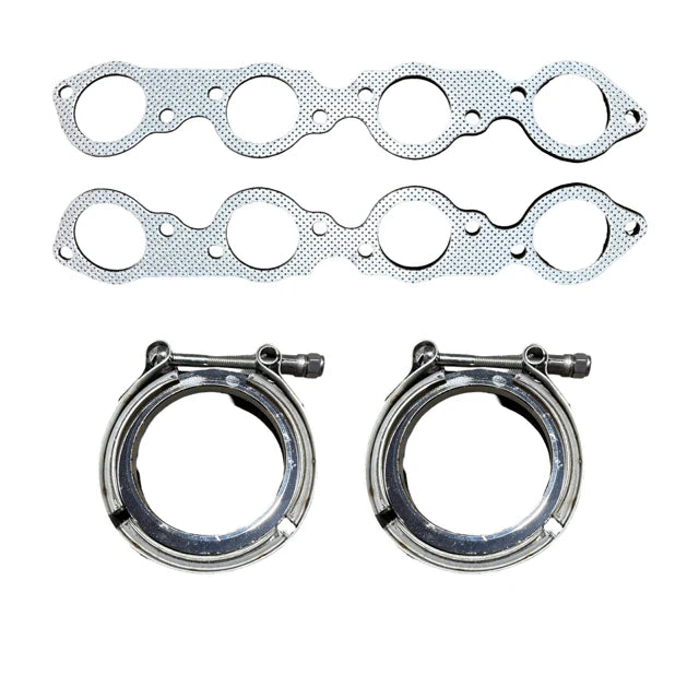 BULL BOOST PERFORMANCE 3.5" V-Band Turbo Exhaust Headers For Chevy BBC Big Block V8