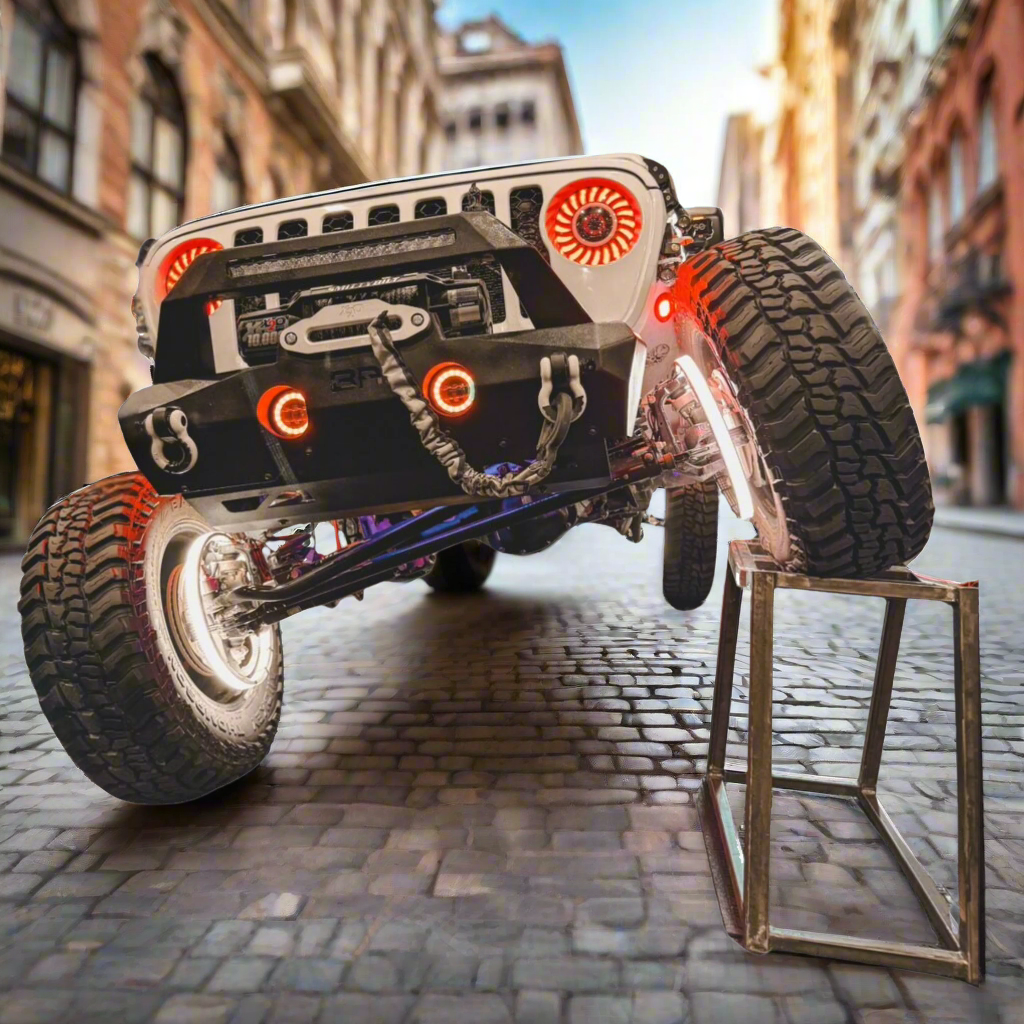 2N1 Removable Wheel Light Bracket DIY Kit for Jeep JT and some JL models (Bracket only) wheel lights sold separately US Patent 12,673,603 B2