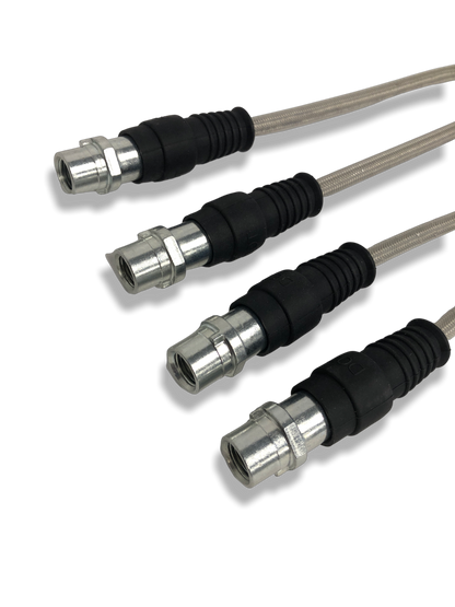 PMB Performance DirectFit Stainless-Steel Brake Lines - Set of 4 - 2012-16 Porsche Boxster/Cayman