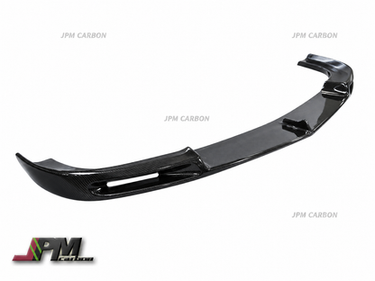 V Style Carbon Fiber Front Bumper Add-on Lip Fits For 2012-2014 Mercedes-Benz W204 C204 Facelift C63 Only