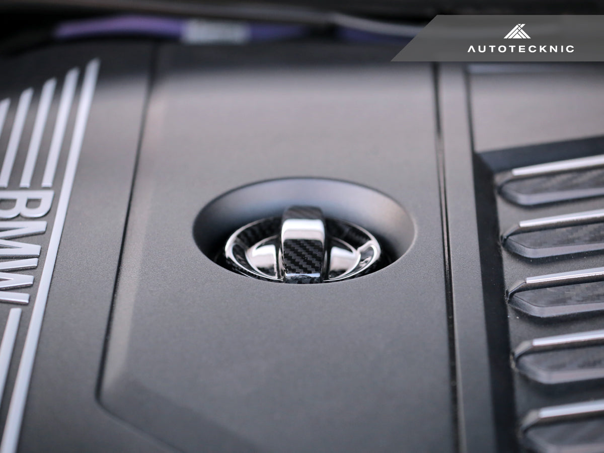 AutoTecknic Dry Carbon Competition Oil Cap Cover - BMW G80 M3 | G82/ G83 M4