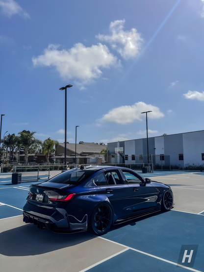 R1 Style Carbon Fiber Side Skirt Extensions - G80 M3