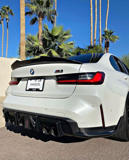 BMW 3 Series G20 G28/G80 M3 PSM Style Carbon Fiber Trunk Spoiler (2019 - 2024)
