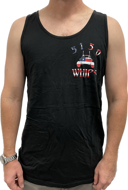 5150 Mens Tank Top - Black with RWB Logo