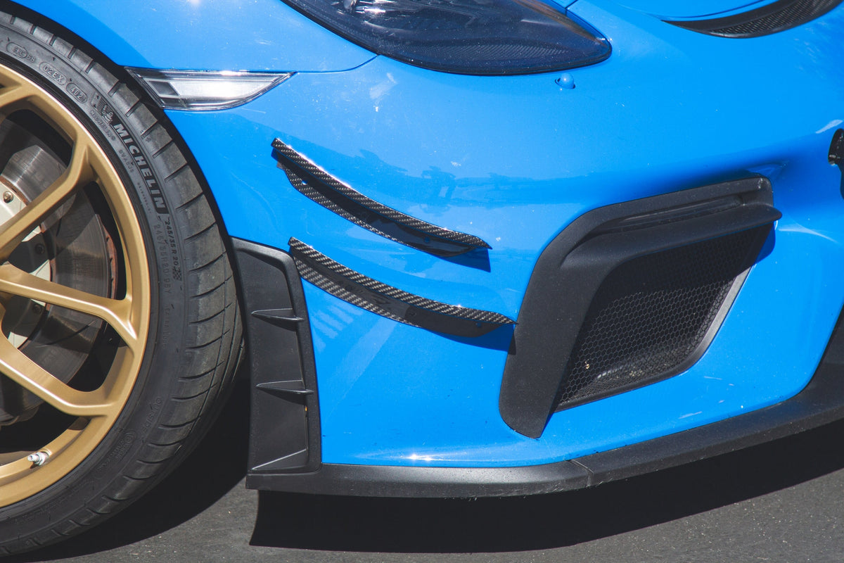 Carbon Fiber Canards - Porsche 718 Cayman GT4