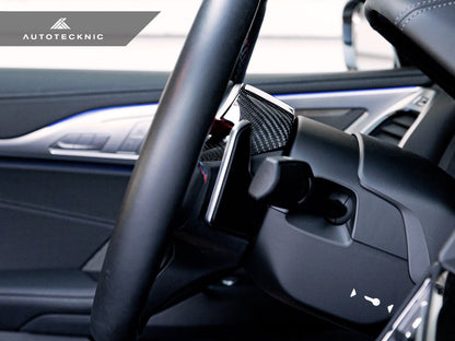 AutoTecknic Replacement Carbon Steering Wheel Top Cover - BMW G80 M3 | G82/ G83 M4