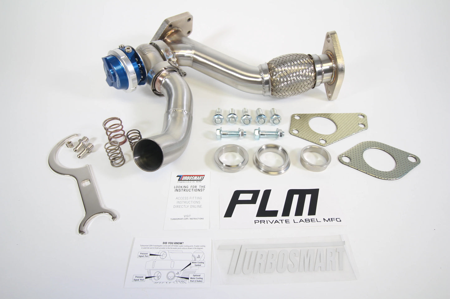 PLM Power Driven Subaru 3-Bolt EWG Up Pipe with Turbosmart WG40 Gen V Wastegate