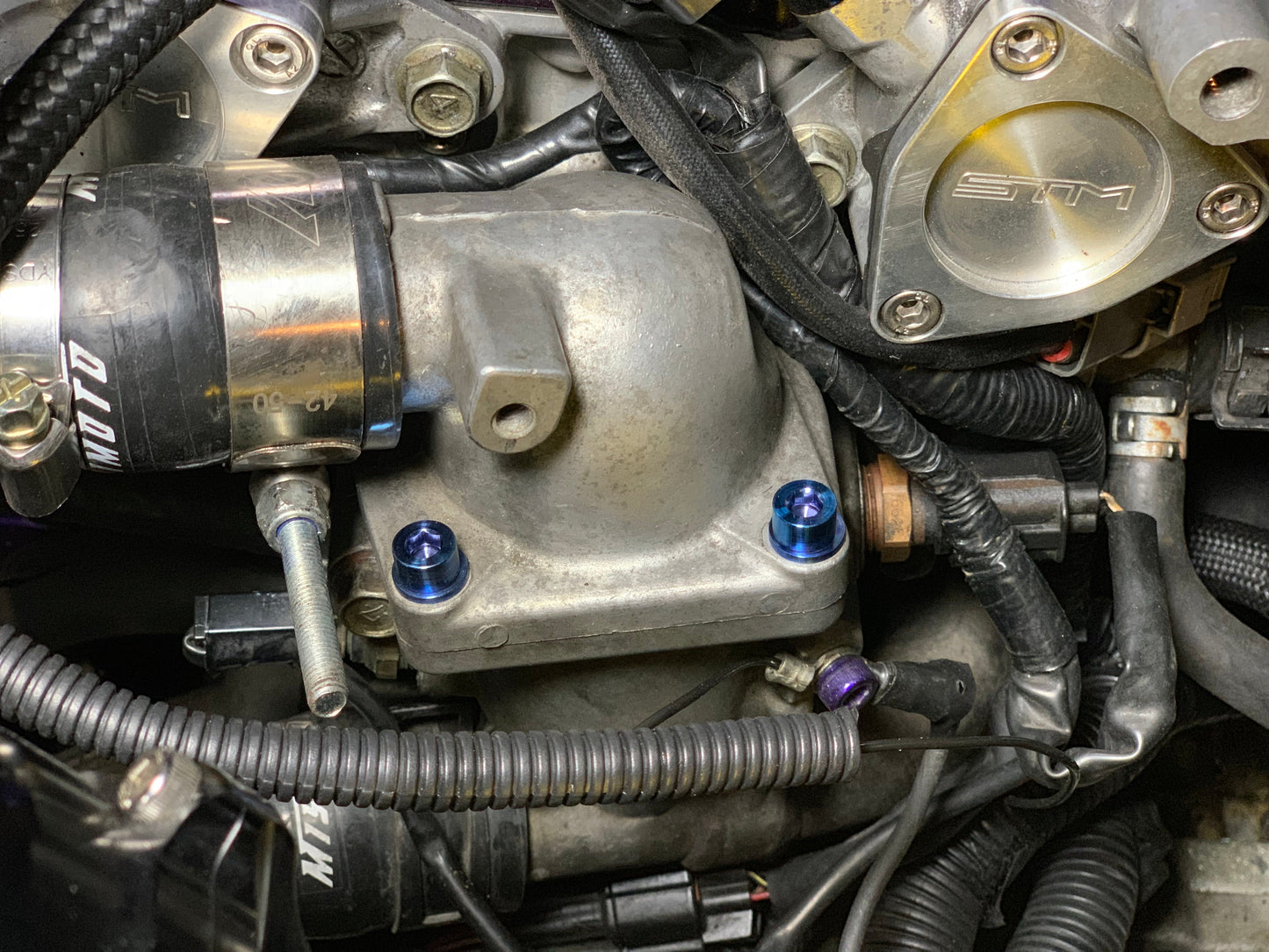 JDC Titanium Thermostat Housing Replacement Kit | Evo 7/8/9