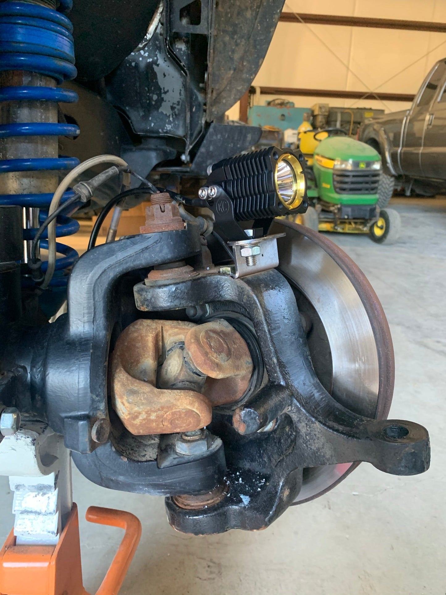 Currie Rock Jock  Dana 60/70 Steerable Knuckle Pod Light Mounts for High Steer