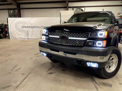 03-07 Chevrolet Silverado DRL Grille Light Bars Animated Startup/Sequential Turn