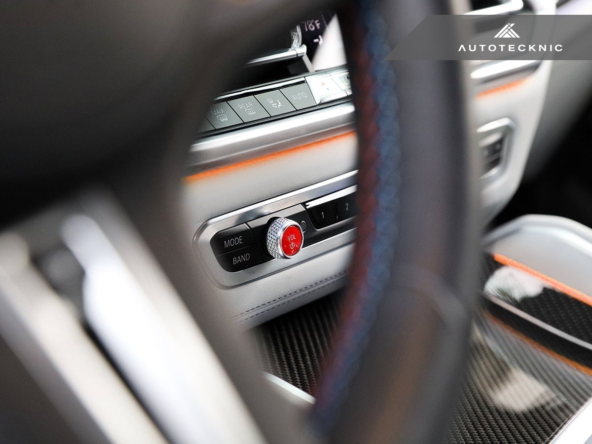 AutoTecknic Bright Red Audio Volume Button - BMW G14/ G15/ G16 8-Series