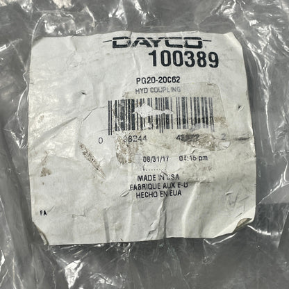 DAYCO Hydraulic Coupling Adapter O-Ring Flange 2" X 5" Steel Straight 100389 (New)