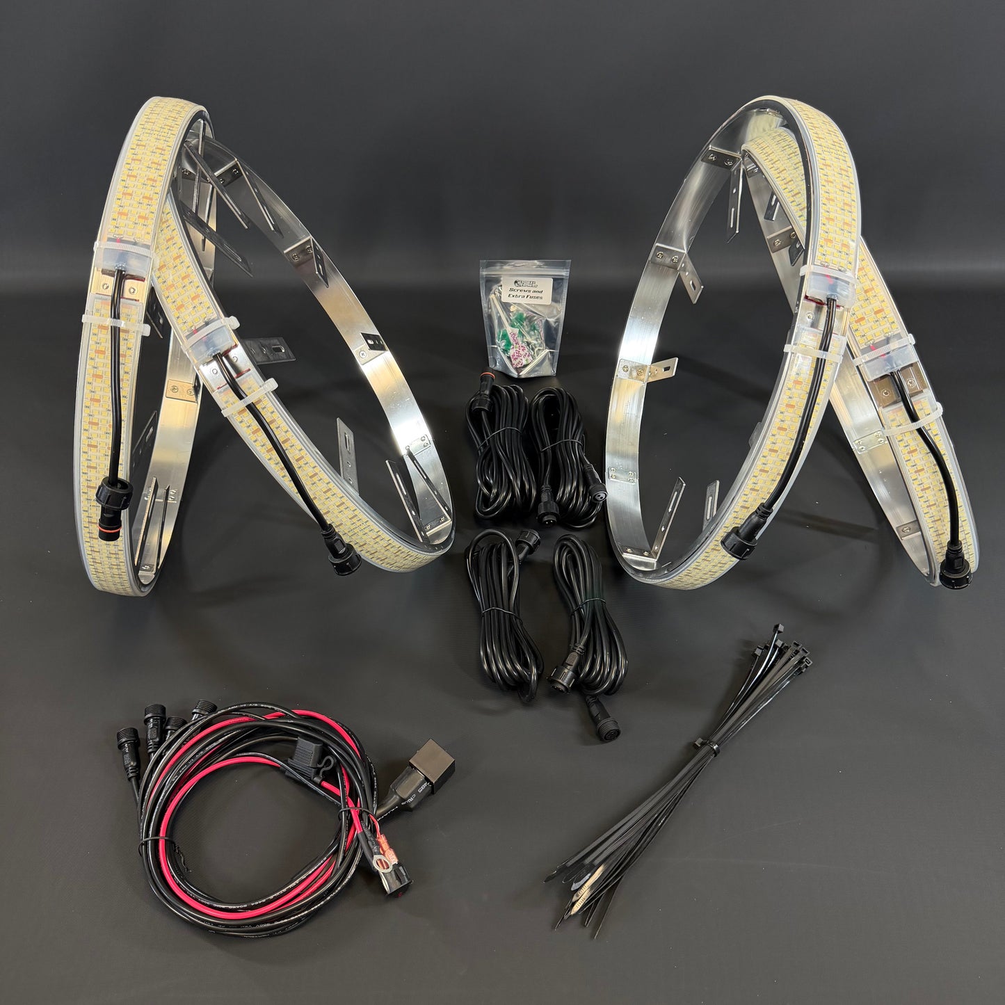 5 Row White High Density Wheel Lights