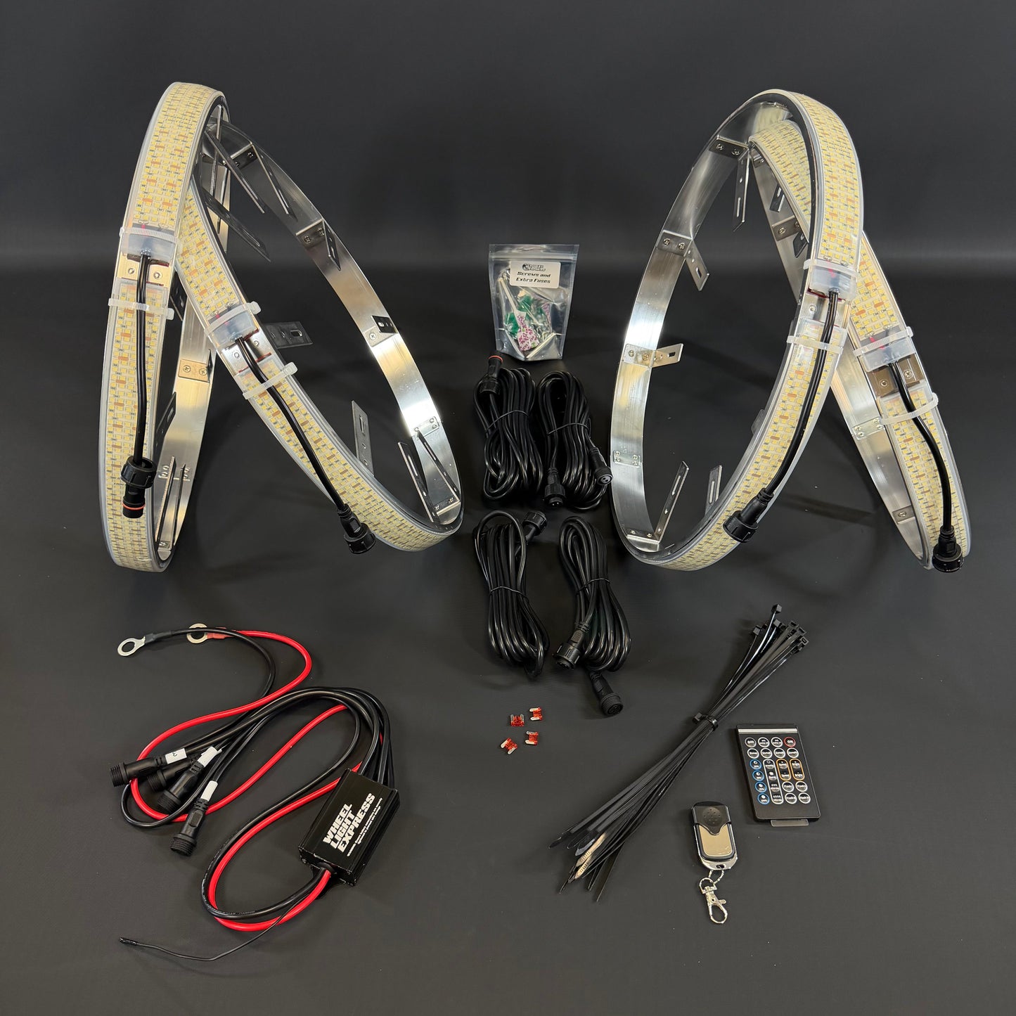 5 Row White High Density Wheel Lights