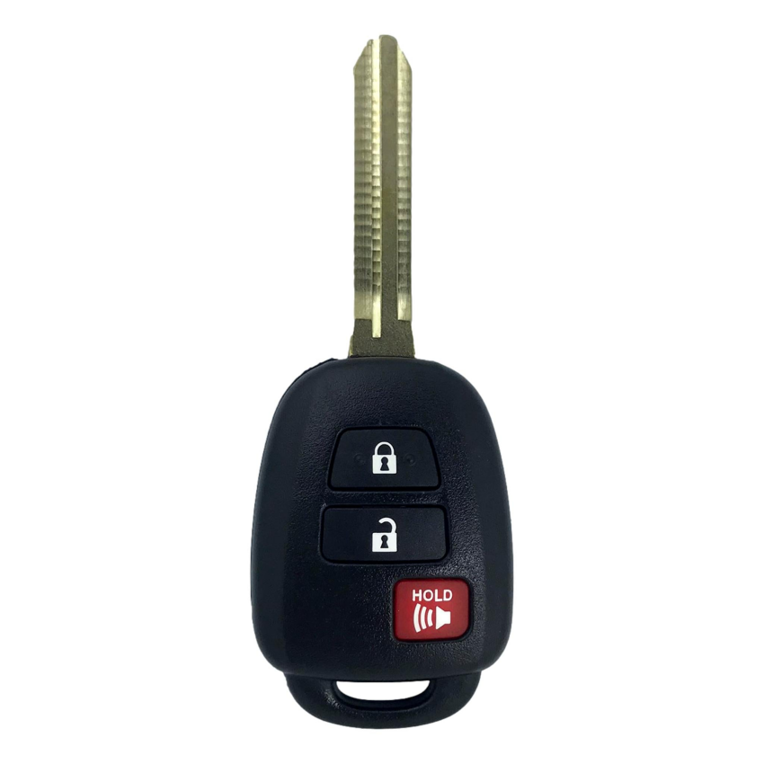 Toyota Highlander RAV4 Tacoma 3 Button Key 2013-2021 For GQ4-52T H-Chip | Aftermarket (2 Pack)