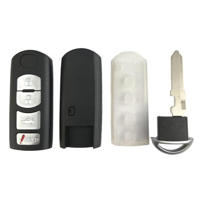 Mazda6 4 Button Smart Key Shell For KR55WK49383 | Aftermarket