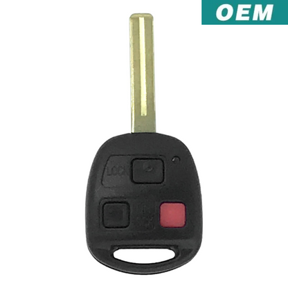Lexus GX470 LX470 2003-2008 OEM 3 Button Remote Head Key HYQ1512V (Short Blade)