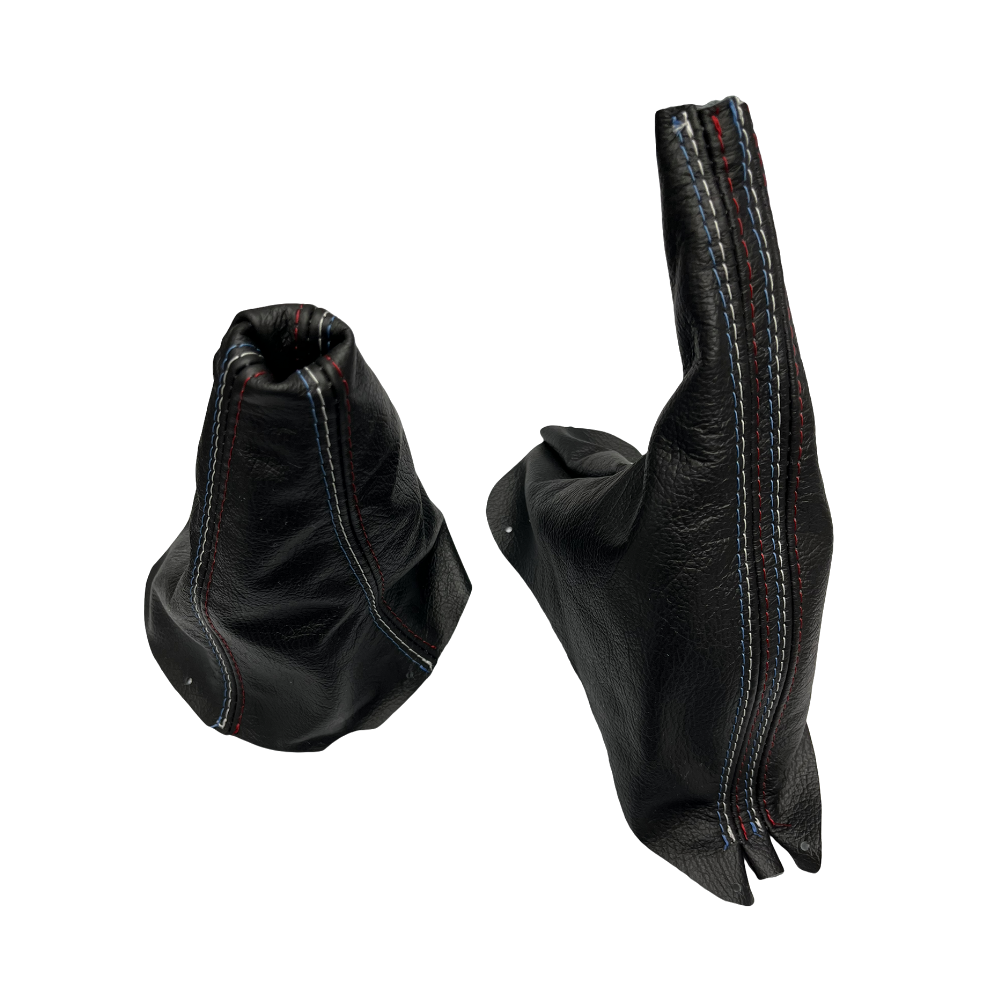 1994-2004 Ford Mustang GT-2001 Bullitt Genuine Real Leather Shift & Parking Brake Boot Cover