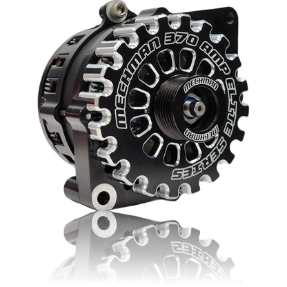 Mechman 370 Amp Alternator for Camaro / Impala / Caprice 1994 - 1996 5.7L (LT1) 3.8L - Black Billet finish