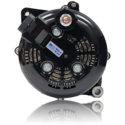 Mechman 370 Amp Alternator for Camaro / Impala / Caprice 1994 - 1996 5.7L (LT1) 3.8L - Black Billet finish