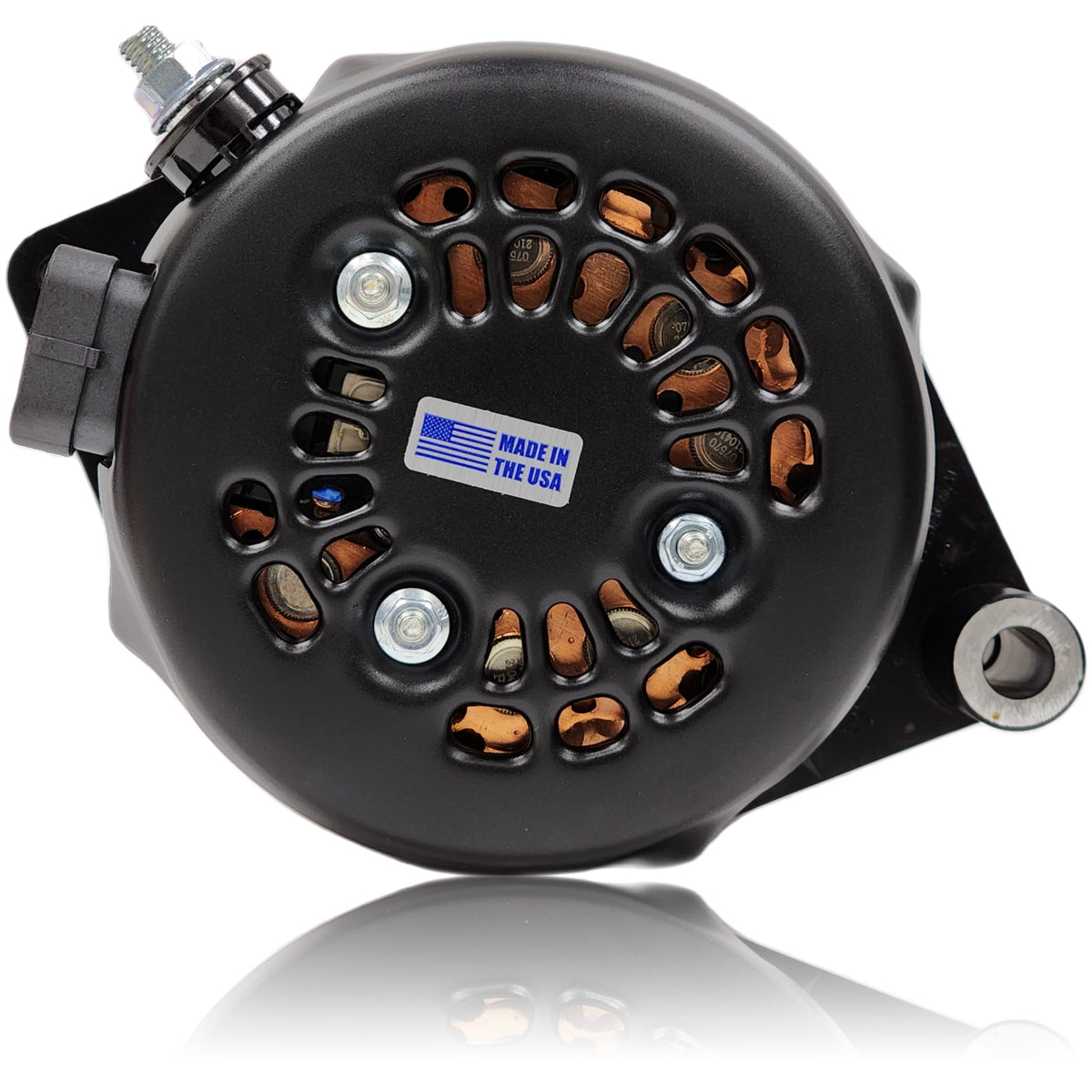 Mechman 170 Amp S Series Billet Racing Alternator 1965-1985 Ford - Black