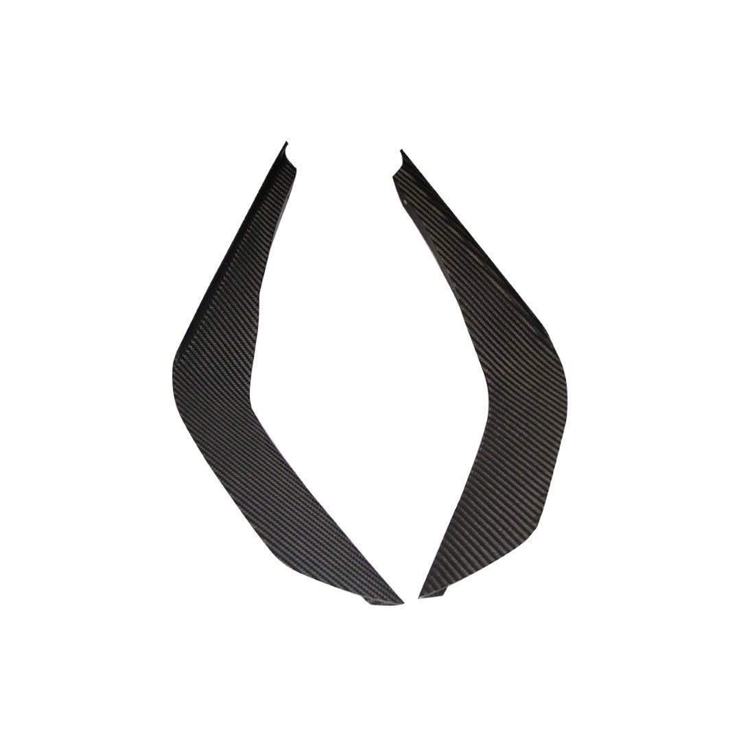 Carbon Fiber Front Bumper Canards - Ford Mustang S650 GT 2024 - Current (does not fit Dark Horse bumper)