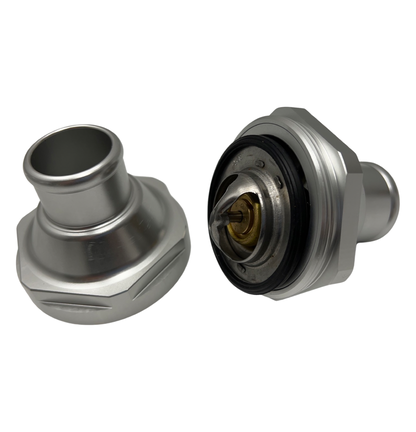 K Series K20 K24 In Line Thermostat Housing w/ T-Stat For Acura Honda RSX Civic