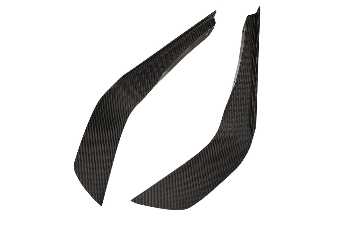 Carbon Fiber Front Bumper Canards - Ford Mustang S650 GT 2024 - Current (does not fit Dark Horse bumper)