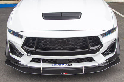 Carbon Fiber Front Bumper Canards - Ford Mustang S650 GT 2024 - Current (does not fit Dark Horse bumper)