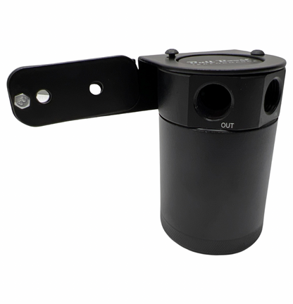 Universal Performance Oil Catch Can 2 Port -8AN + Mounting Bracket Kit Turbo V2