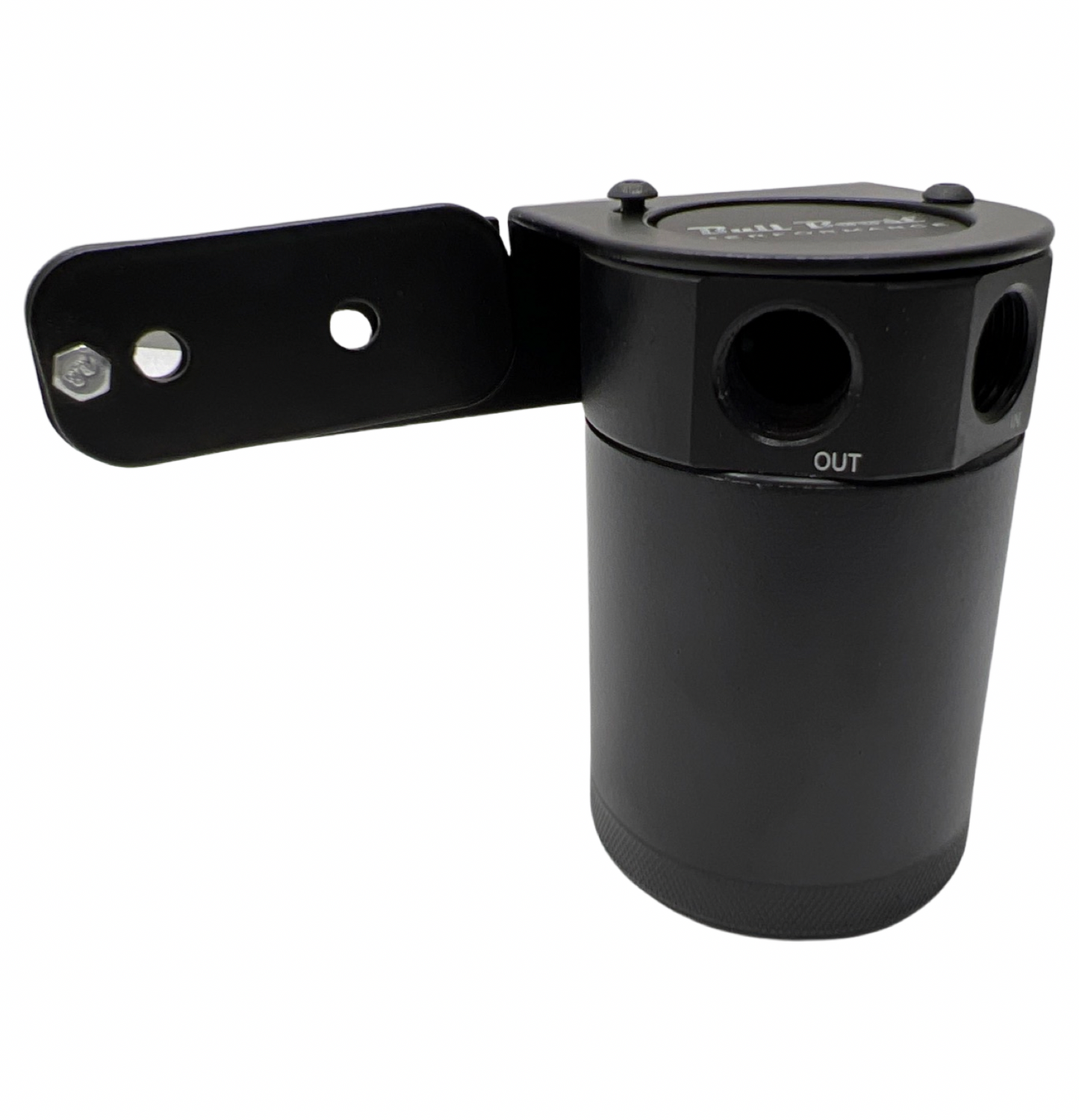 Universal Performance Oil Catch Can 2 Port -8AN + Adjustable Mounting Bracket Kit Turbo V2