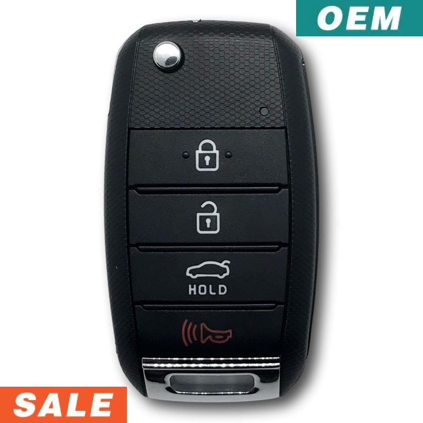 Kia Rio 4 Button Flip Key Remote 2014-2017 FCC: TQ8-RKE-3F05 (OEM)