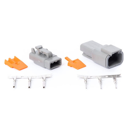 Deutsch DTM 3-Pin Connector Kit with Terminals – Complete Male & Female Sealed Set