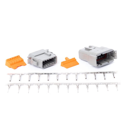Deutsch DTM 12-Pin Connector Kit with Terminals – Complete Male & Female Sealed Set