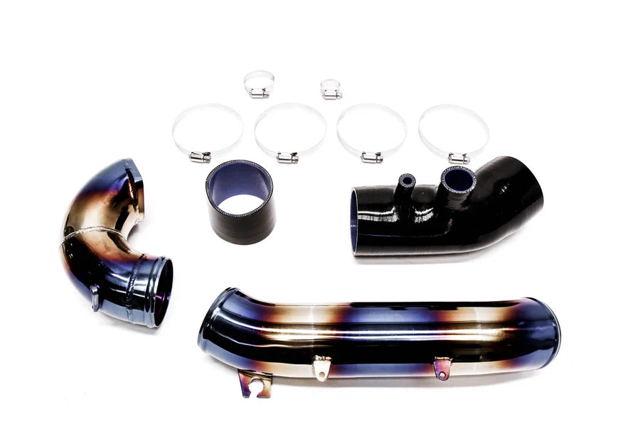 PLM Stainless Steel Turbo Inlet Pipe Kit (Burnt Finish) for 2017-2021 Honda Civic Type R FK8