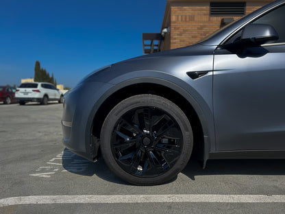 iCBL’s Tesla Model Y Wheel Covers Front & Rear OEM Gemini Style Matte and Gloss Black 2017-2024 (4PCS)