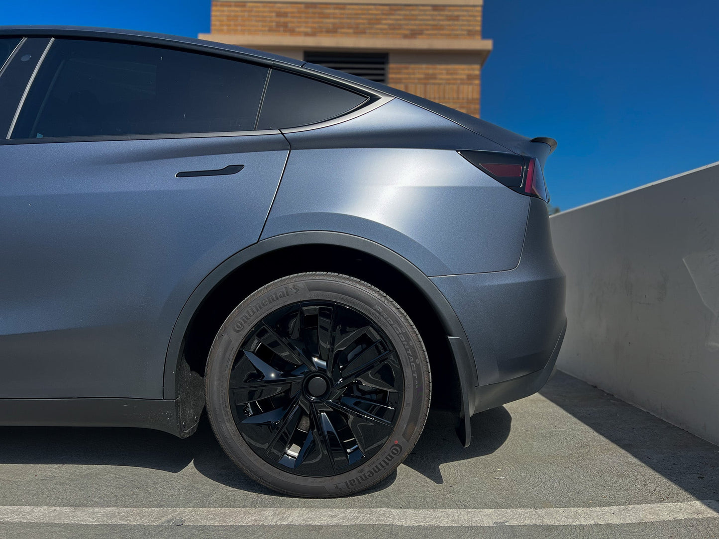iCBL’s Tesla Model Y Wheel Covers Front & Rear OEM Gemini Style Matte and Gloss Black 2017-2024 (4PCS)