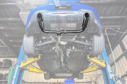 2022-Present Toyota GR86 Subaru BRZ BOSO Style Muffler Delete Burnt Tip Axle Back Exhaust