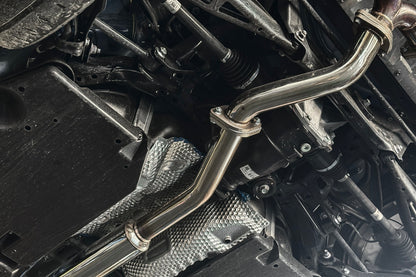 2022-Present Toyota GR86 Subaru BRZ BOSO Style Muffler Delete Burnt Tip Cat Back Exhaust