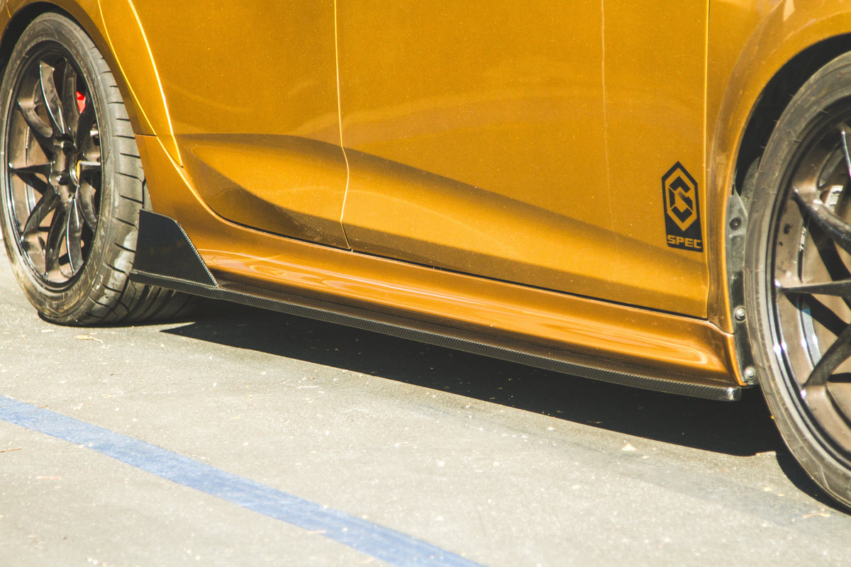 Carbon Fiber Side Rocker Extensions/ Side Skirt - Acura DE5 Integra Type S