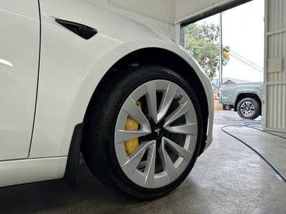 Tesla Model 3 Brake Caliper Covers Aluminum Front & Rear YELLOW 17-23 (4PCS)
