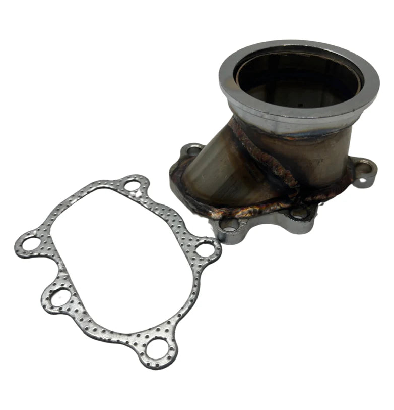 BULL BOOST PERFORMANCE TD04 5-Bolt Turbo Downpipe Flange to 2.5" V-Band Conversion Adapter for Subaru WRX Saab