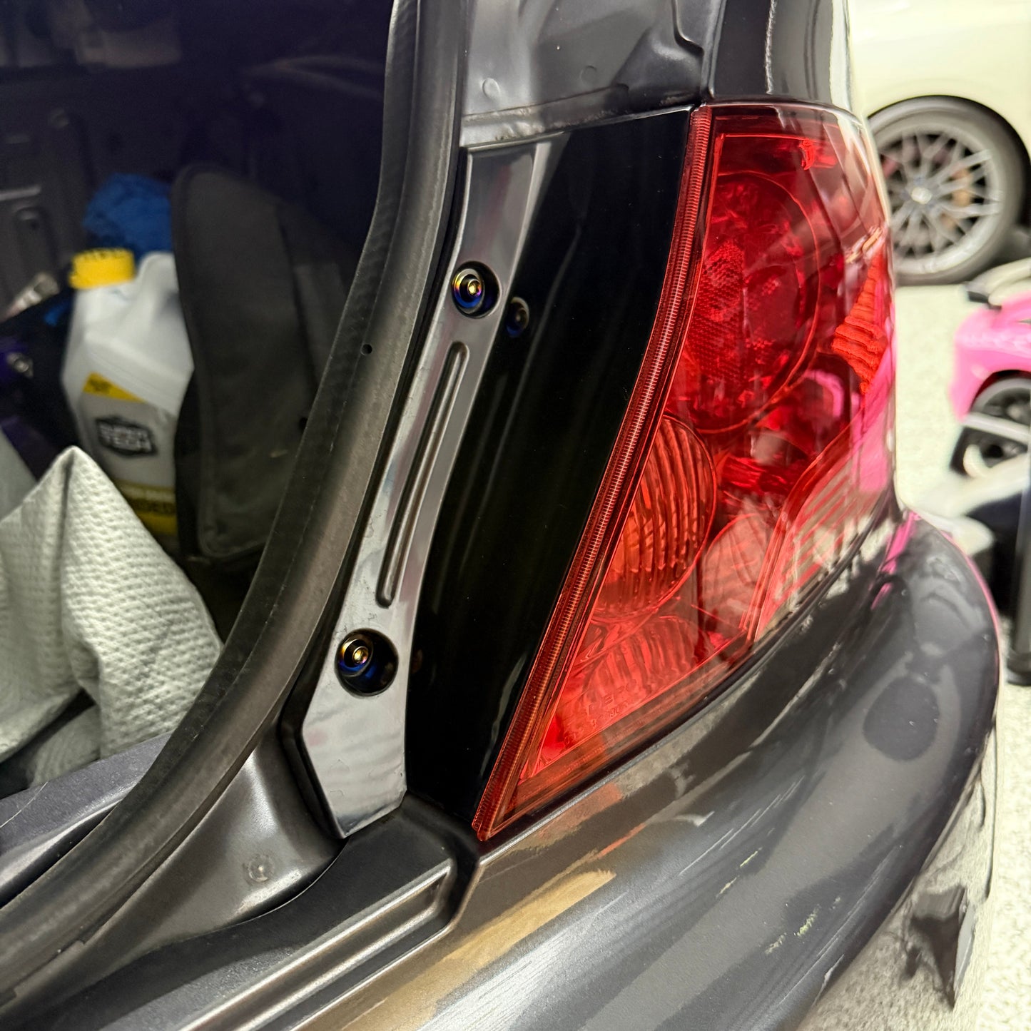 JDC Titanium Taillight Hardware Kit | Mitsubishi Evo 7/8/9
