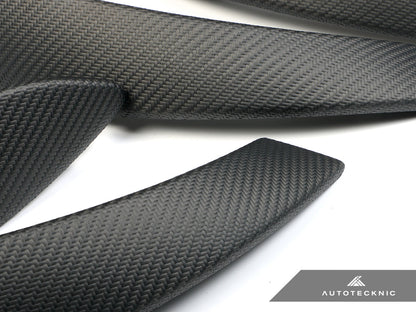 AutoTecknic Carbon Door Grip Handle Trim Set - BMW F30 3-Series | F32 4-Series