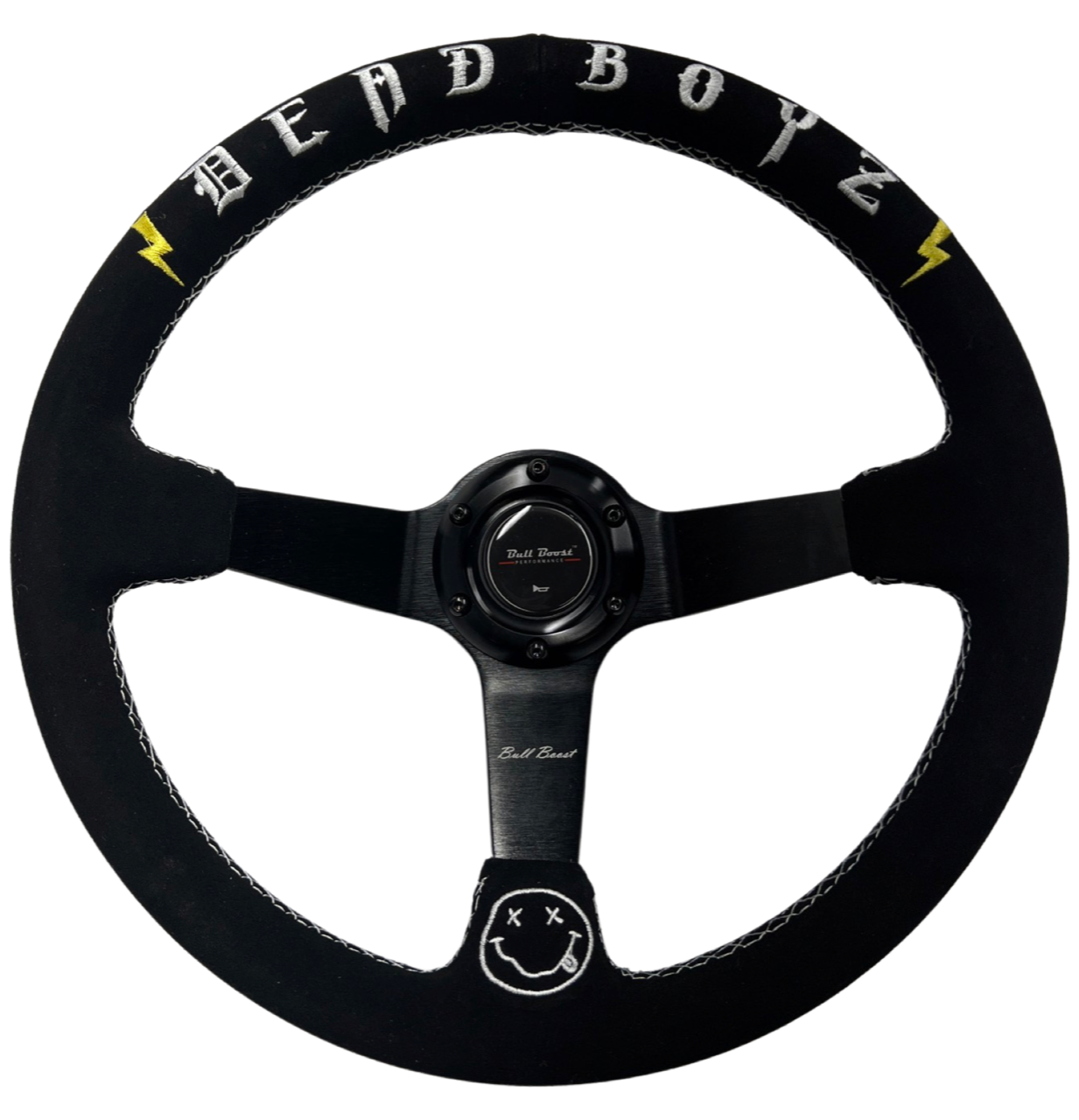 Deadboyz Suede Deep Dish Steering Wheel Short Hub Adapter Kit For 2022+ GR86 Subaru BRZ FRS tC xB xD