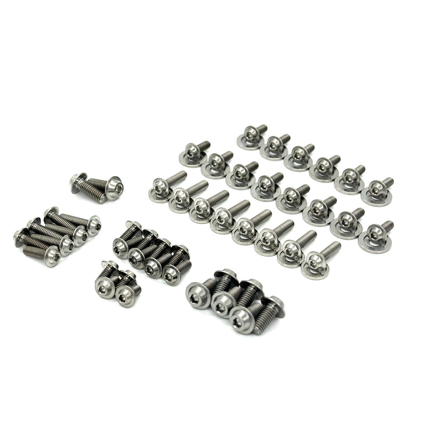 JDC Titanium Engine Bay Dress-Up Hardware Kit | Mitsubishi Evo 8/9