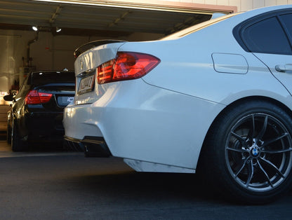 BMW Carbon Fiber Rear Bumper Splitter Extensions Matte Dry (Plain)