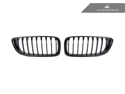 AutoTecknic Gloss Black Front Grille Set - BMW F32/ F36 4-Series